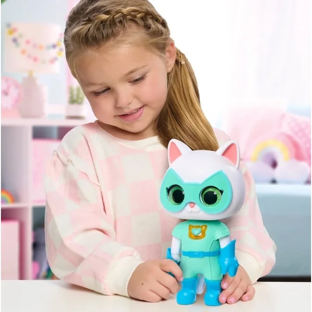 Disney Junior SuperKitties Cat-Tastic Transforming Bitsy 8 inch Light Sound Toy